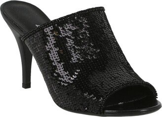 Janine Sequin Leather Mule