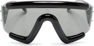 Moncler Eyewear Shield-Frame Acetate Sunglasses