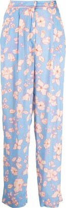 Floral print trousers