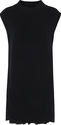 Panelled Knitted Sleeveless Dress