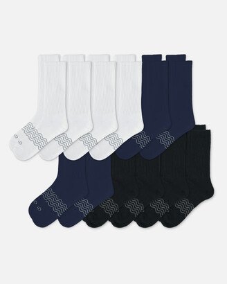 Everyday Cotton Solid Crew Socks, Size X-Small/Small, Organic Cotton