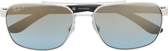 Square-Frame Tinted Sunglasses-AB