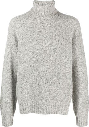 Roll-Neck Cashmere-Blend Jumper-AC