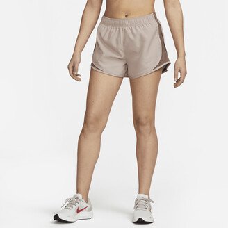 Women's Tempo Brief-Lined Running Shorts in Brown