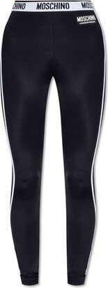 Logo Waist Slim Cut Leggings