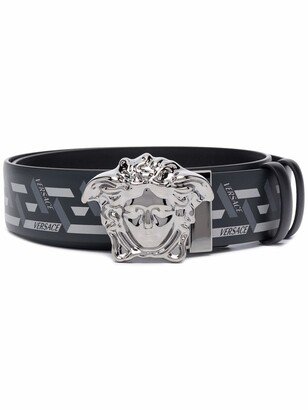 Medusa Head Greca-print belt