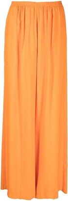 Elasticated Wide-Leg Trousers-AD