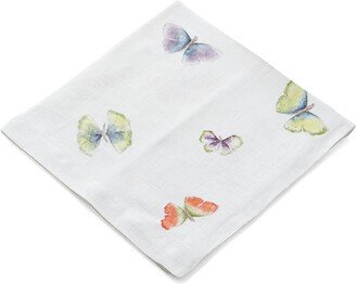 Butterfly Gingko Printed Dinner Napkins, Set of 4