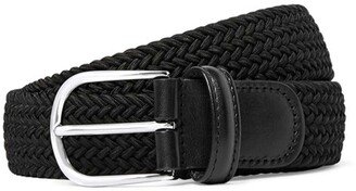 Stretch Woven Belt in Black