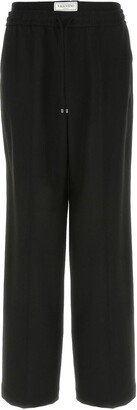 Drawstring Wide Leg Trousers-AC