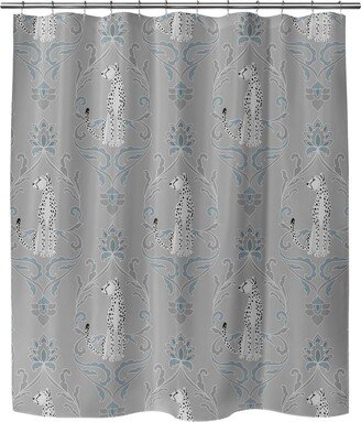 SNOW CATS GREY Shower Curtain