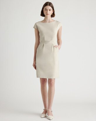 Ultra-Stretch Ponte Cap Sleeve Dress