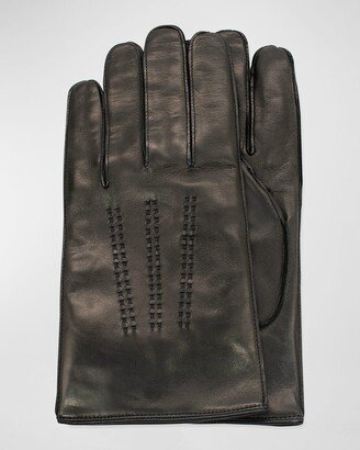 Men's Napa Leather Double-Stitch Gloves