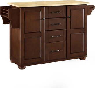 Eleanor Natural Wood Top Kitchen Island