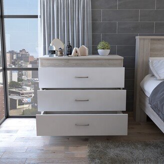 IGEMAN (Preferred Choice Furniture) 3-Drawer Dresser White, Suitable for Bedroom, Living Room, Dining Room, Items Storage Helper