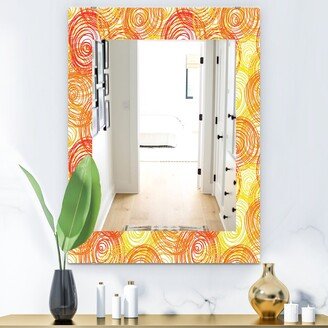 Designart 'Yellow Moods 19' Modern Mirror - Printed Wall Mirror