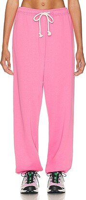 Drawstring Sweatpant in Pink