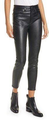 Nina High Waist Skinny Leather Pants