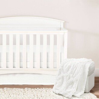 Crib Bedding Set Avon Embellished Soft Baby/Toddler - White - 3pc