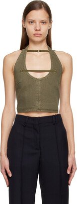 Khaki Le Papier 'Le Haut Papier' Camisole