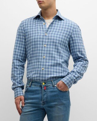 Men's Gingham Check Sport Shirt