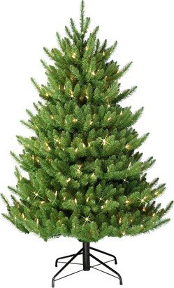 Puleo 4.5' Pre-Lit Canadian Balsam Fir Artificial Christmas Tree