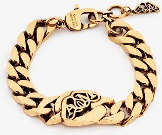 Women's Seal Logo Chain Bracelet In Gold