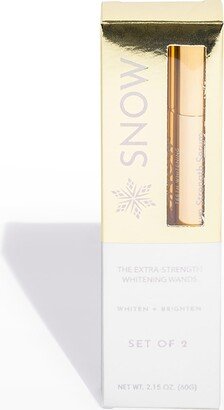 SNOW Oral Cosmetics The Extra Strength Whitening Wand, 2 Pack