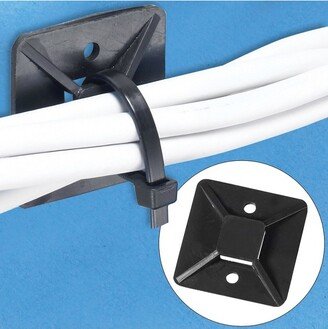 Box Partners Cable Tie Mounts 1 1/2 x 1 1/2 Black 100/Case CTM15B