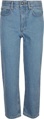 Straight-Leg Cropped Jeans-AD