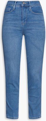 Le Sylvie cropped high-rise straight-leg jeans