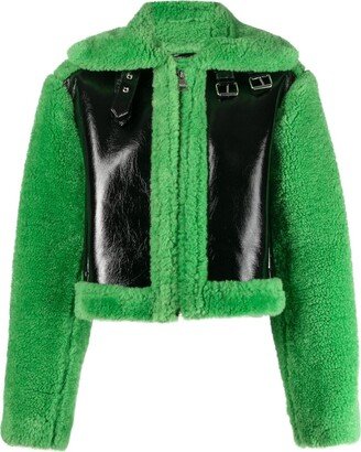 Faux-Shearling Aviator Jacket