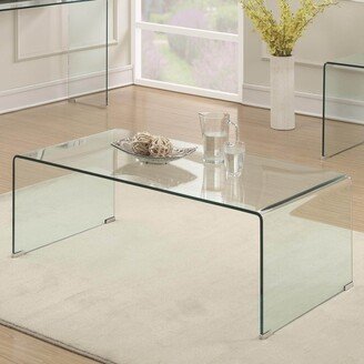 Acrylic Large Coffee Table - 16 H x 39 W x 20 D