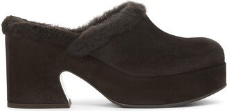 Suede Platform Clog