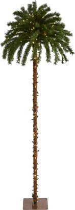 Christmas Palm Artificial Tree with Lights, 84