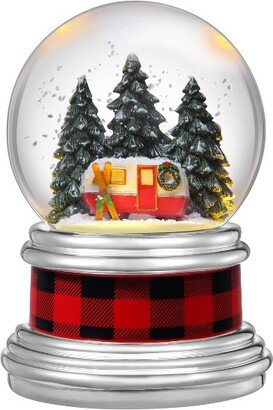 6 Camper Animated Snow Globe