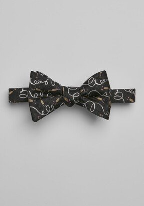 Men's Champagne Flutes & Confetti Pre-Tied Bow Tie