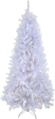 National Tree Company 9' Pre-Lit Artificial Millville Hinged Tree with Power Connect, 700 Warm Led Lights-ul