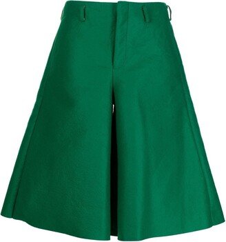 Wide-Leg Cropped Trousers-AU