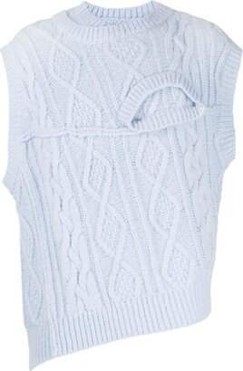 Cable-Knit Sleeveless Top