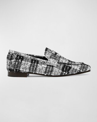 Flaneur Tweed Penny Loafers