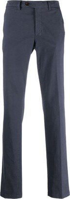 Cotton Straight-Leg Tailored Trousers