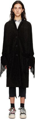 Black Fringe Coat