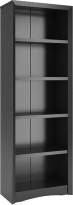 71 Quadra Tall Bookcase Faux Woodgrain Finish