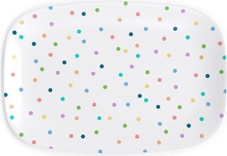 Serving Platters: Polka Dots To The Max - Multi Serving Platter, Multicolor