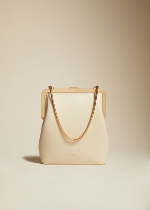 The Lilith Evening Bag in Cream Leather