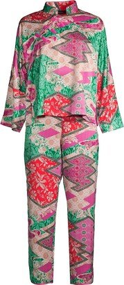 Orient EXpress 2-Piece Charmeuse Pajama Set