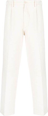 Mid-Rise Straight-Leg Trousers-CP