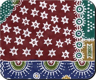 Mouse Pads: Batik Complete - Warm Mouse Pad, Rectangle Ornament, Multicolor