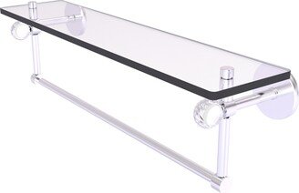 Clearview Collection 22 Inch Glass Shelf with Towel Bar-AA